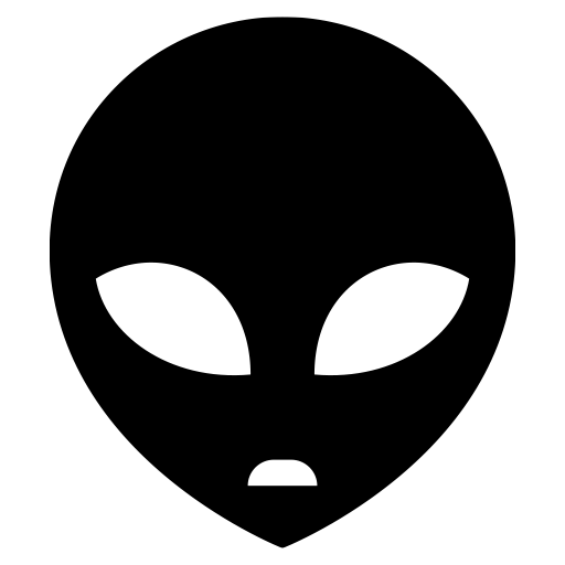 宇宙人のピクトグラム、アイコン、イラストの無料（フリー）素材（SVG/JPG/PNG）