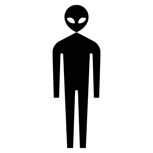 宇宙人のピクトグラム、アイコン、イラストの無料（フリー）素材（SVG/JPG/PNG）