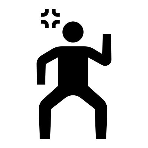 怒っている人のピクトグラム、アイコン、イラストの無料（フリー）素材（SVG/JPG/PNG）