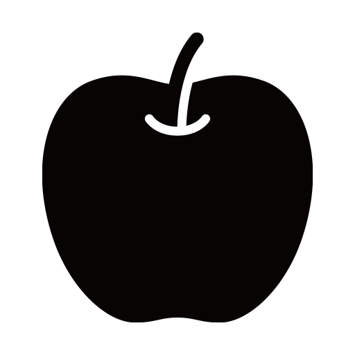 りんごのピクトグラム、アイコン、イラストの無料（フリー）素材（SVG/JPG/PNG）