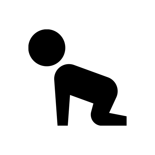 ハイハイしている赤ちゃんのピクトグラム、アイコン、イラストの無料（フリー）素材（SVG/JPG/PNG）