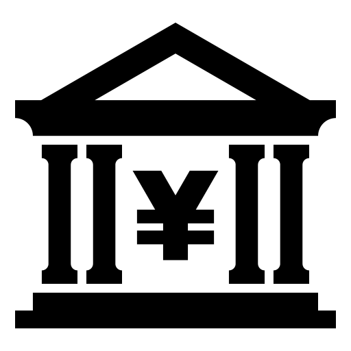 銀行のピクトグラム、アイコン、イラストの無料（フリー）素材（SVG/JPG/PNG）