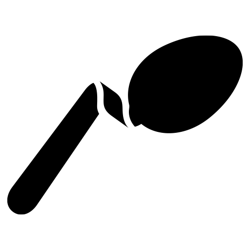 曲がったスプーンのピクトグラム、アイコン、イラストの無料（フリー）素材（SVG/JPG/PNG）