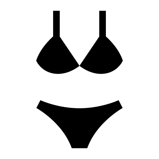 ビキニのピクトグラム、アイコン、イラストの無料（フリー）素材（SVG/JPG/PNG）