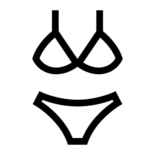 ビキニのピクトグラム、アイコン、イラストの無料（フリー）素材（SVG/JPG/PNG）