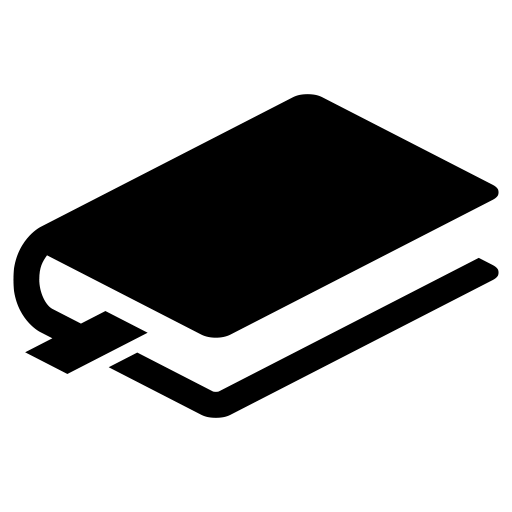 付箋が挟まった本のピクトグラム、アイコン、イラストの無料（フリー）素材（SVG/JPG/PNG）