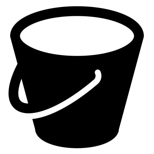 バケツのピクトグラム、アイコン、イラストの無料（フリー）素材（SVG/JPG/PNG）