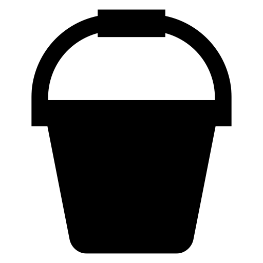 バケツのピクトグラム、アイコン、イラストの無料（フリー）素材（SVG/JPG/PNG）