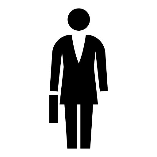 ビジネスウーマンのピクトグラム、アイコン、イラストの無料（フリー）素材（SVG/JPG/PNG）