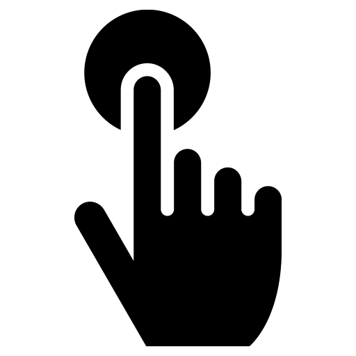 ボタン押下のピクトグラム、アイコン、イラストの無料（フリー）素材（SVG/JPG/PNG）