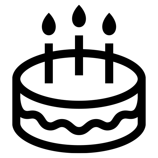 ケーキのピクトグラム、アイコン、イラストの無料（フリー）素材（SVG/JPG/PNG）