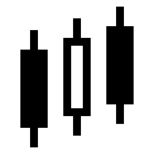 ローソク足チャートのピクトグラム、アイコン、イラストの無料（フリー）素材（SVG/JPG/PNG）