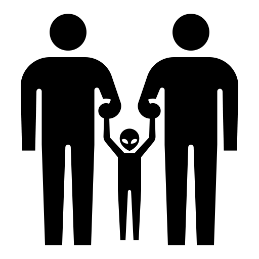捕まった宇宙人のピクトグラム、アイコン、イラストの無料（フリー）素材（SVG/JPG/PNG）
