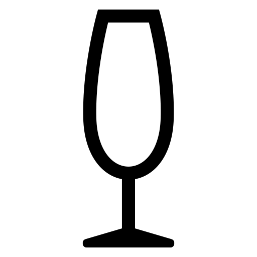 シャンパングラスのピクトグラム、アイコン、イラストの無料（フリー）素材（SVG/JPG/PNG）