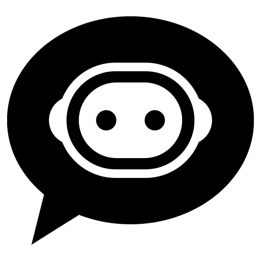 チャットボットのピクトグラム、アイコン、イラストの無料（フリー）素材（SVG/JPG/PNG）