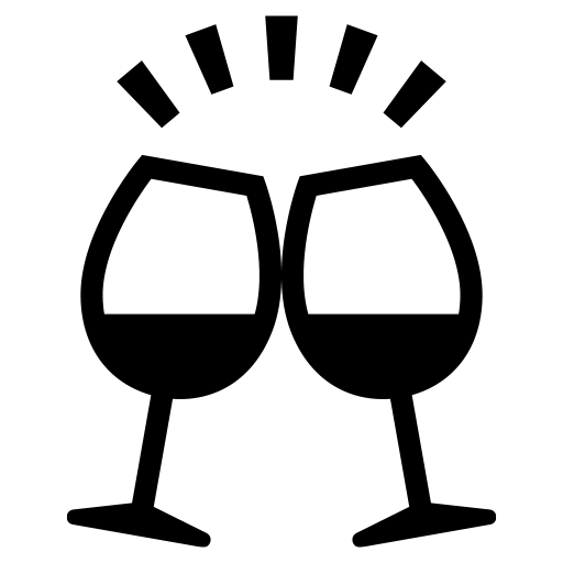 乾杯のピクトグラム、アイコン、イラストの無料（フリー）素材（SVG/JPG/PNG）