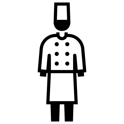 料理人のピクトグラム、アイコン、イラストの無料（フリー）素材（SVG/JPG/PNG）