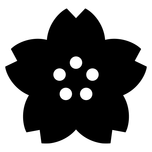 桜（サクラ）のピクトグラム、アイコン、イラストの無料（フリー）素材（SVG/JPG/PNG）