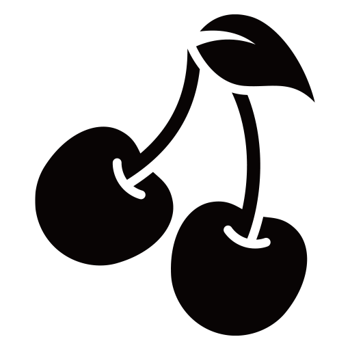 さくらんぼのピクトグラム、アイコン、イラストの無料（フリー）素材（SVG/JPG/PNG）