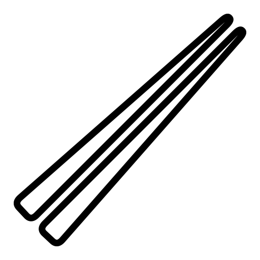 箸のピクトグラム、アイコン、イラストの無料（フリー）素材（SVG/JPG/PNG）