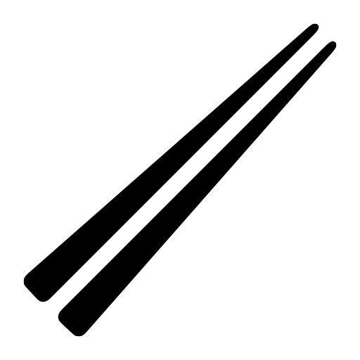 箸のピクトグラム、アイコン、イラストの無料（フリー）素材（SVG/JPG/PNG）