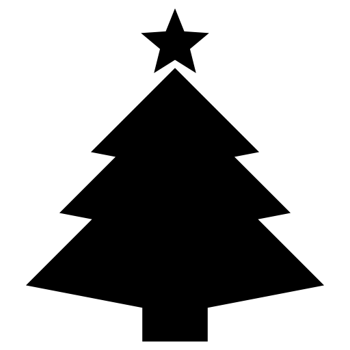 クリスマスツリーのピクトグラム、アイコン、イラストの無料（フリー）素材（SVG/JPG/PNG）