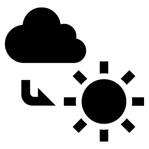 曇りのち晴れのピクトグラム、アイコン、イラストの無料（フリー）素材（SVG/JPG/PNG）