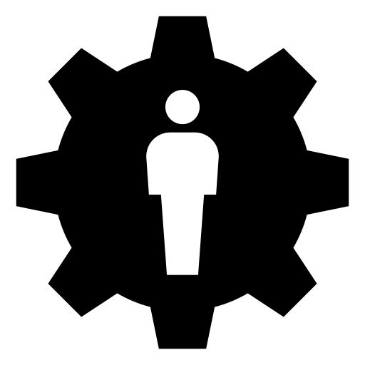 社会の歯車のピクトグラム、アイコン、イラストの無料（フリー）素材（SVG/JPG/PNG）