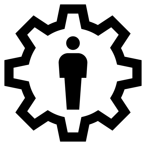 社会の歯車のピクトグラム、アイコン、イラストの無料（フリー）素材（SVG/JPG/PNG）