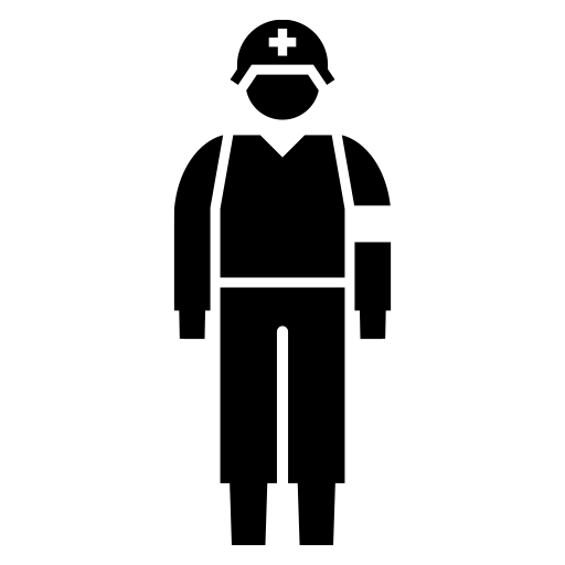 衛生兵のピクトグラム、アイコン、イラストの無料（フリー）素材（SVG/JPG/PNG）