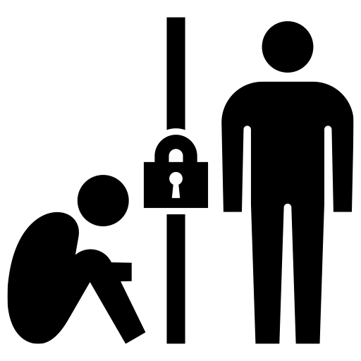 監禁のピクトグラム、アイコン、イラストの無料（フリー）素材（SVG/JPG/PNG）