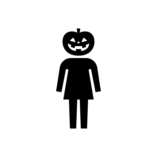 仮装している子供のピクトグラム、アイコン、イラストの無料（フリー）素材（SVG/JPG/PNG）