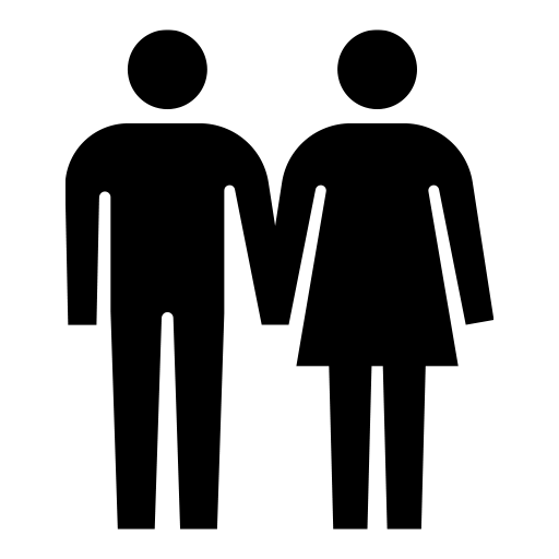 カップルのピクトグラム、アイコン、イラストの無料（フリー）素材（SVG/JPG/PNG）