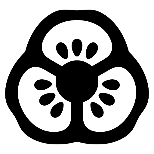 ピーマンの断面のピクトグラム、アイコン、イラストの無料（フリー）素材（SVG/JPG/PNG）