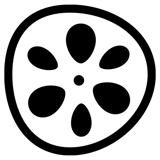 蓮根の断面のピクトグラム、アイコン、イラストの無料（フリー）素材（SVG/JPG/PNG）