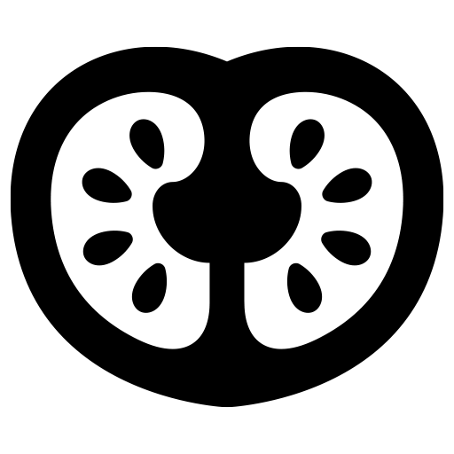 トマトの断面のピクトグラム、アイコン、イラストの無料（フリー）素材（SVG/JPG/PNG）