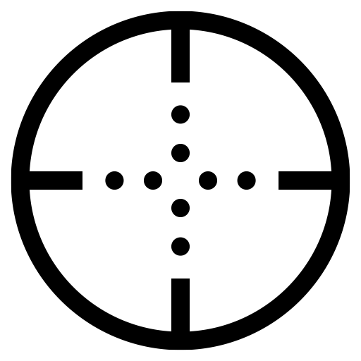 照準マークのピクトグラム、アイコン、イラストの無料（フリー）素材（SVG/JPG/PNG）