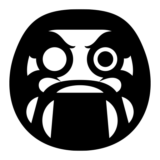 だるまのピクトグラム、アイコン、イラストの無料（フリー）素材（SVG/JPG/PNG）