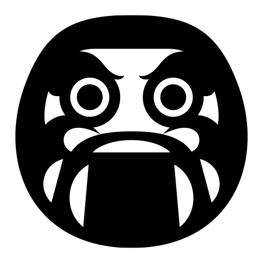 だるまのピクトグラム、アイコン、イラストの無料（フリー）素材（SVG/JPG/PNG）