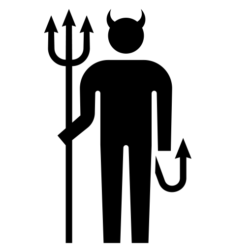 悪魔のピクトグラム、アイコン、イラストの無料（フリー）素材（SVG/JPG/PNG）