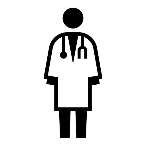 医師のピクトグラム、アイコン、イラストの無料（フリー）素材（SVG/JPG/PNG）