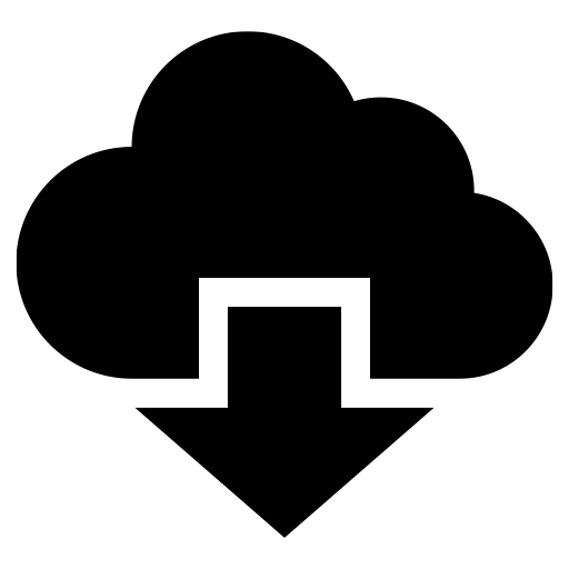 クラウドからダウンロードのピクトグラム、アイコン、イラストの無料（フリー）素材（SVG/JPG/PNG）