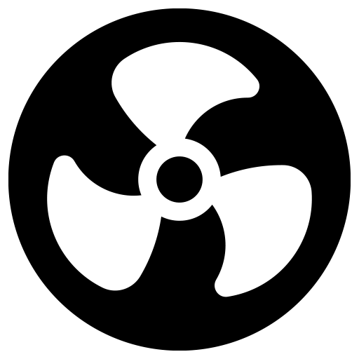 扇風機のピクトグラム、アイコン、イラストの無料（フリー）素材（SVG/JPG/PNG）