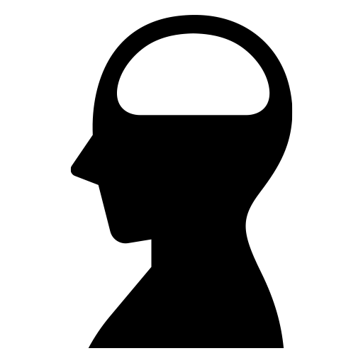 空っぽの頭のピクトグラム、アイコン、イラストの無料（フリー）素材（SVG/JPG/PNG）