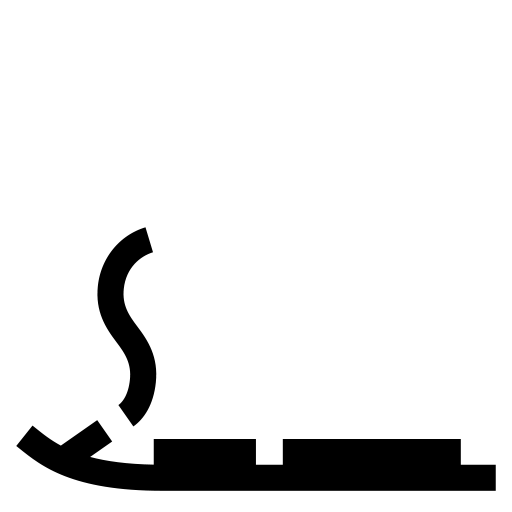 消えかけのお香のピクトグラム、アイコン、イラストの無料（フリー）素材（SVG/JPG/PNG）