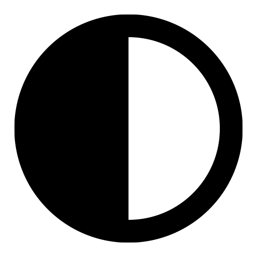 上弦の月のピクトグラム、アイコン、イラストの無料（フリー）素材（SVG/JPG/PNG）