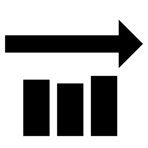 横ばいグラフのピクトグラム、アイコン、イラストの無料（フリー）素材（SVG/JPG/PNG）