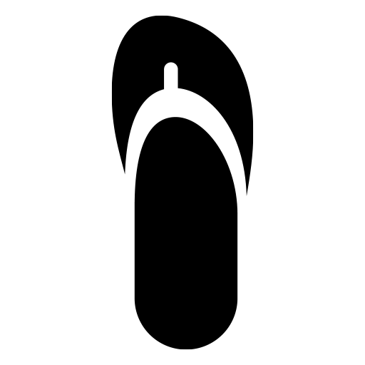 ビーチサンダルのピクトグラム、アイコン、イラストの無料（フリー）素材（SVG/JPG/PNG）