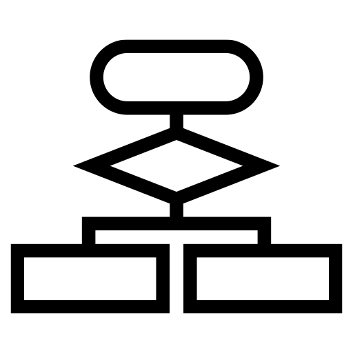 フローチャートのピクトグラム、アイコン、イラストの無料（フリー）素材（SVG/JPG/PNG）