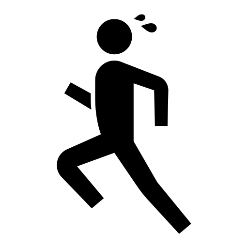 焦っている人のピクトグラム、アイコン、イラストの無料（フリー）素材（SVG/JPG/PNG）